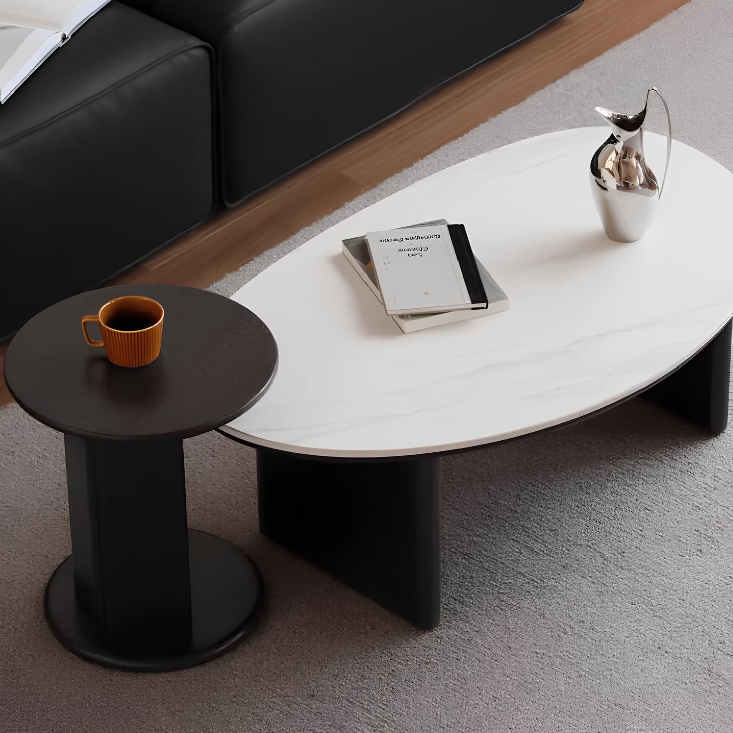 Alla Solid Oak Coffee Table Set