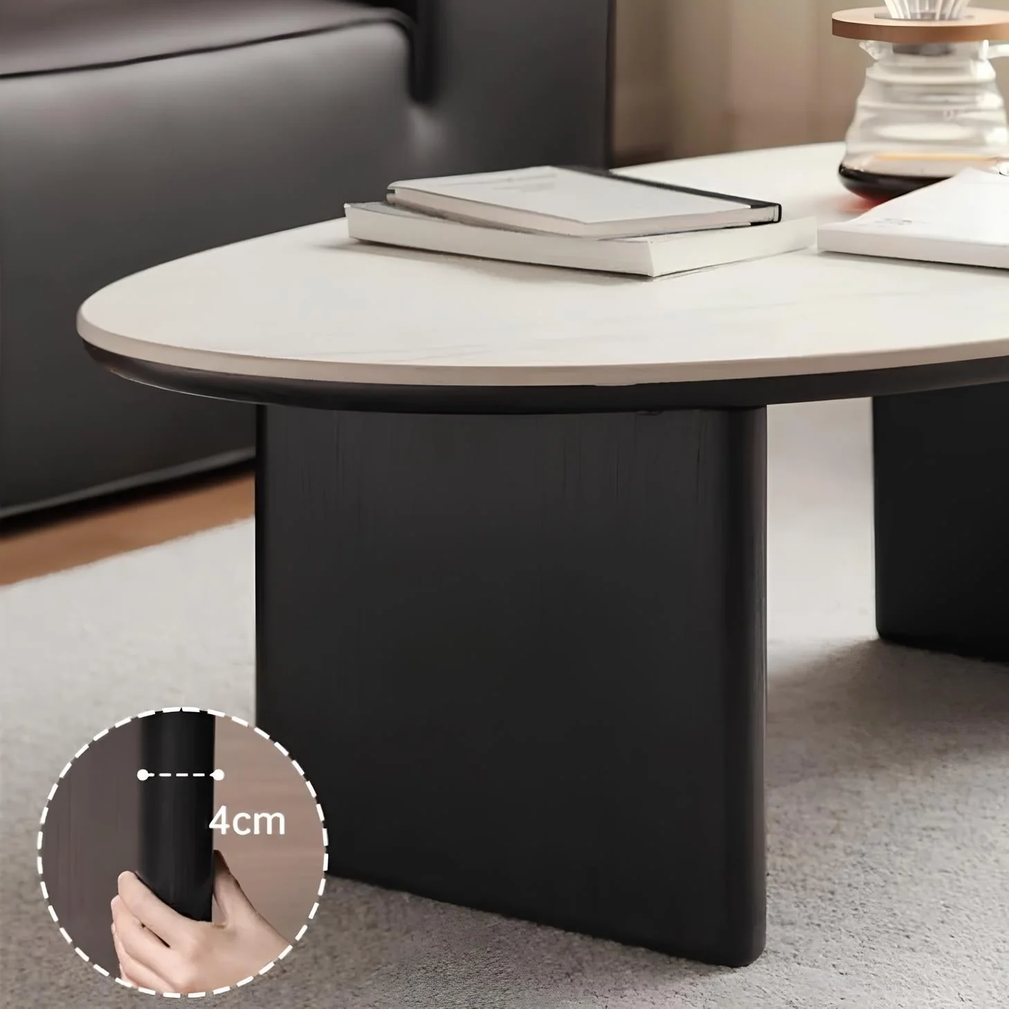 Alla Solid Oak Coffee Table Set - Image 3