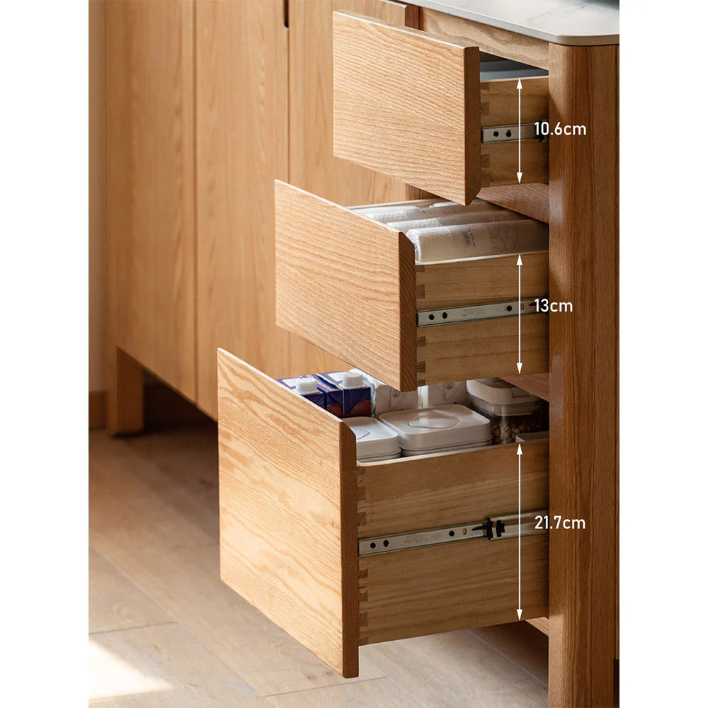 Alvito Natural Solid Oak Sideboard - Image 7