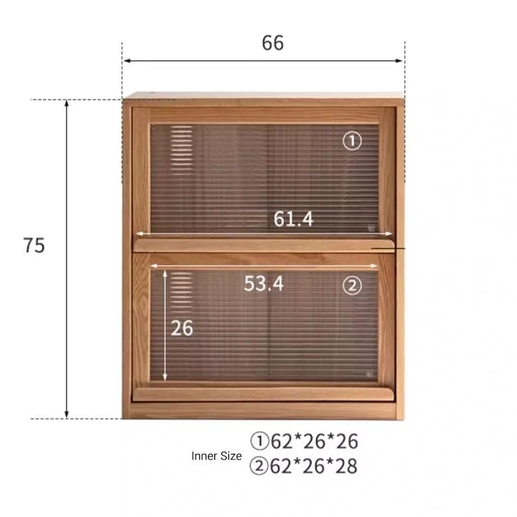 Aneby Natural Solid Oak Modular Wall Shelves - Image 3