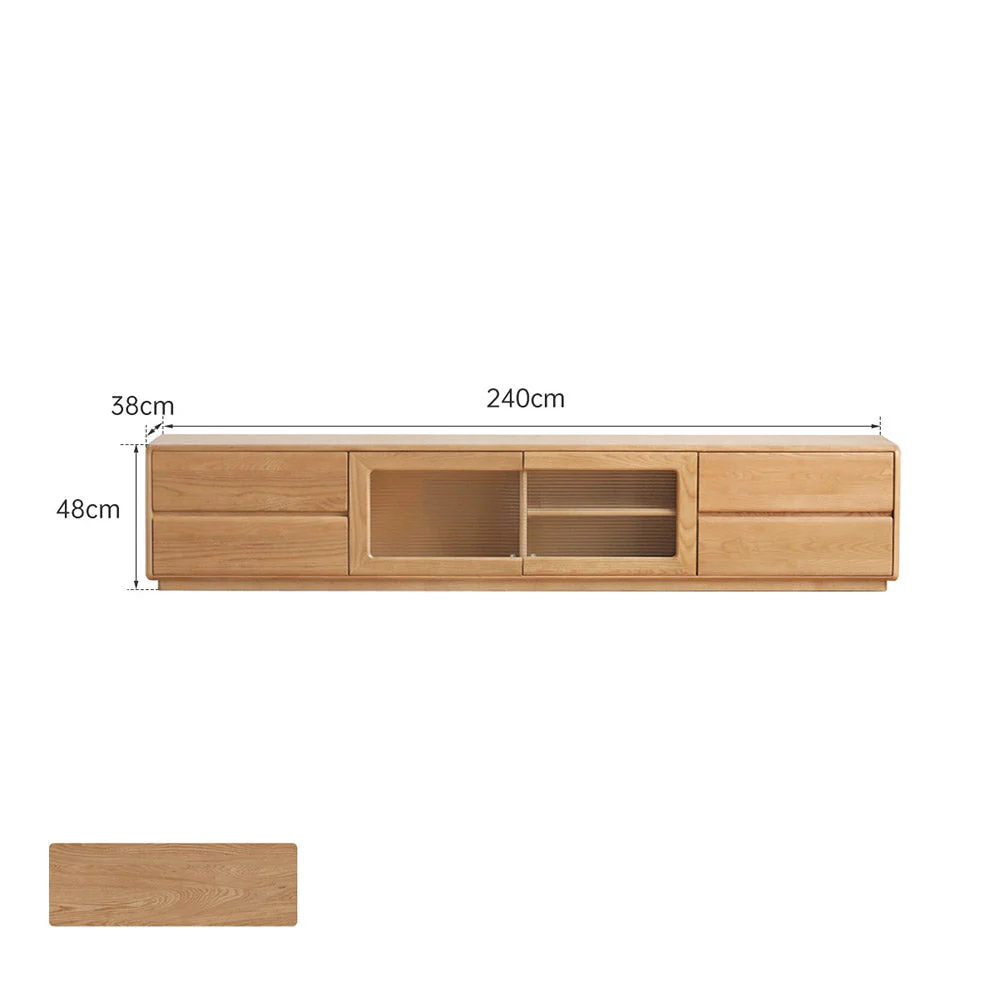 Ardea Natural Solid Ash Floor-Standing Entertainment Unit - Image 12