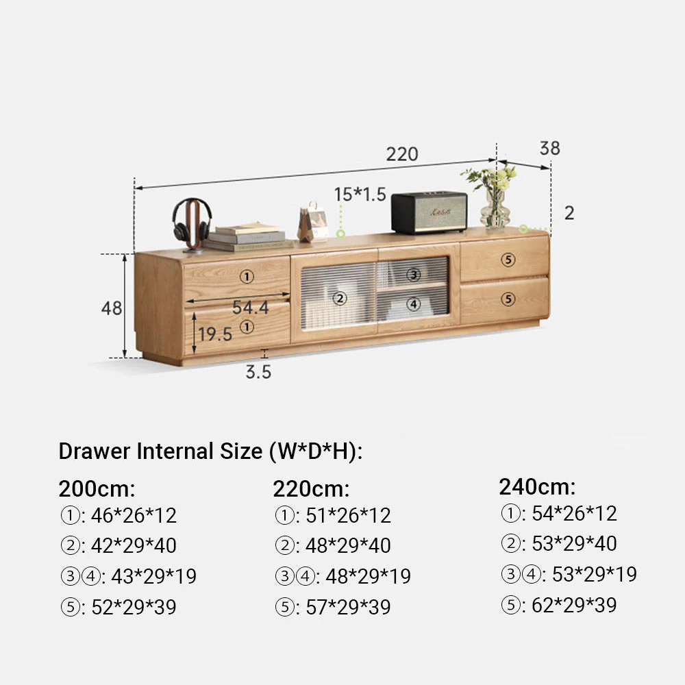 Ardea Natural Solid Ash Floor-Standing Entertainment Unit - Image 13