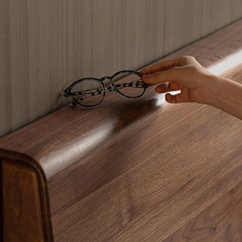 Bailey Natural Solid Walnut Bed Frame - Image 7