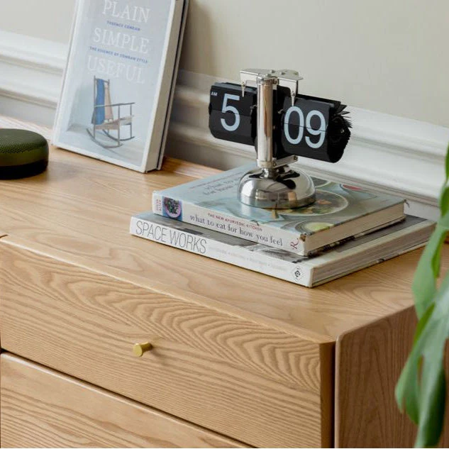 Beverley Natural Solid Ash TV Unit - Image 4