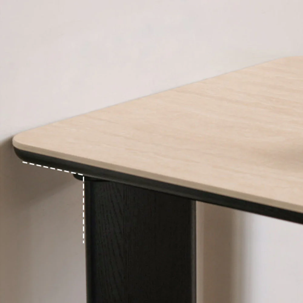 Bremen Charcoal Solid Oak Dining Table with Ceramic Top - Image 4