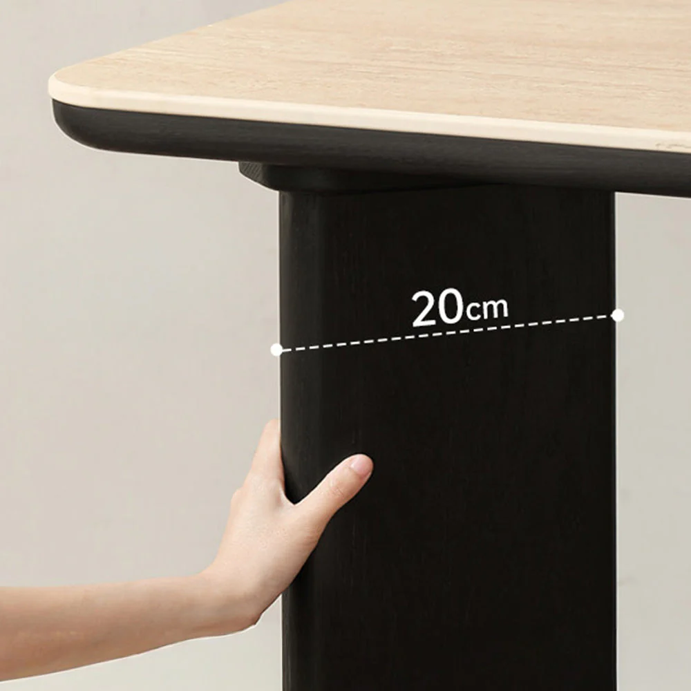 Bremen Charcoal Solid Oak Dining Table with Ceramic Top - Image 5