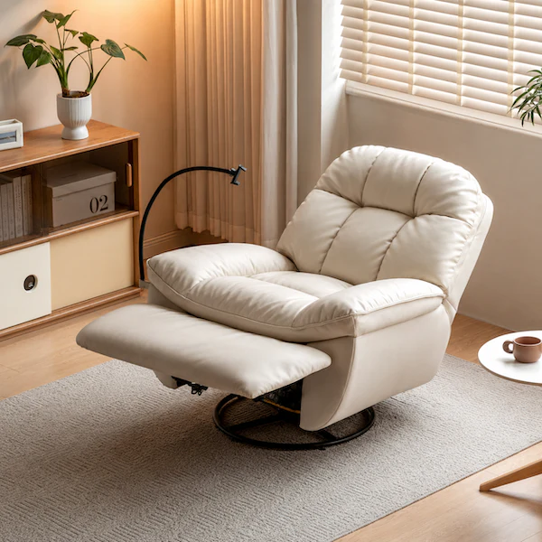Casina Silicone Leather Recliner Sofa - Image 3