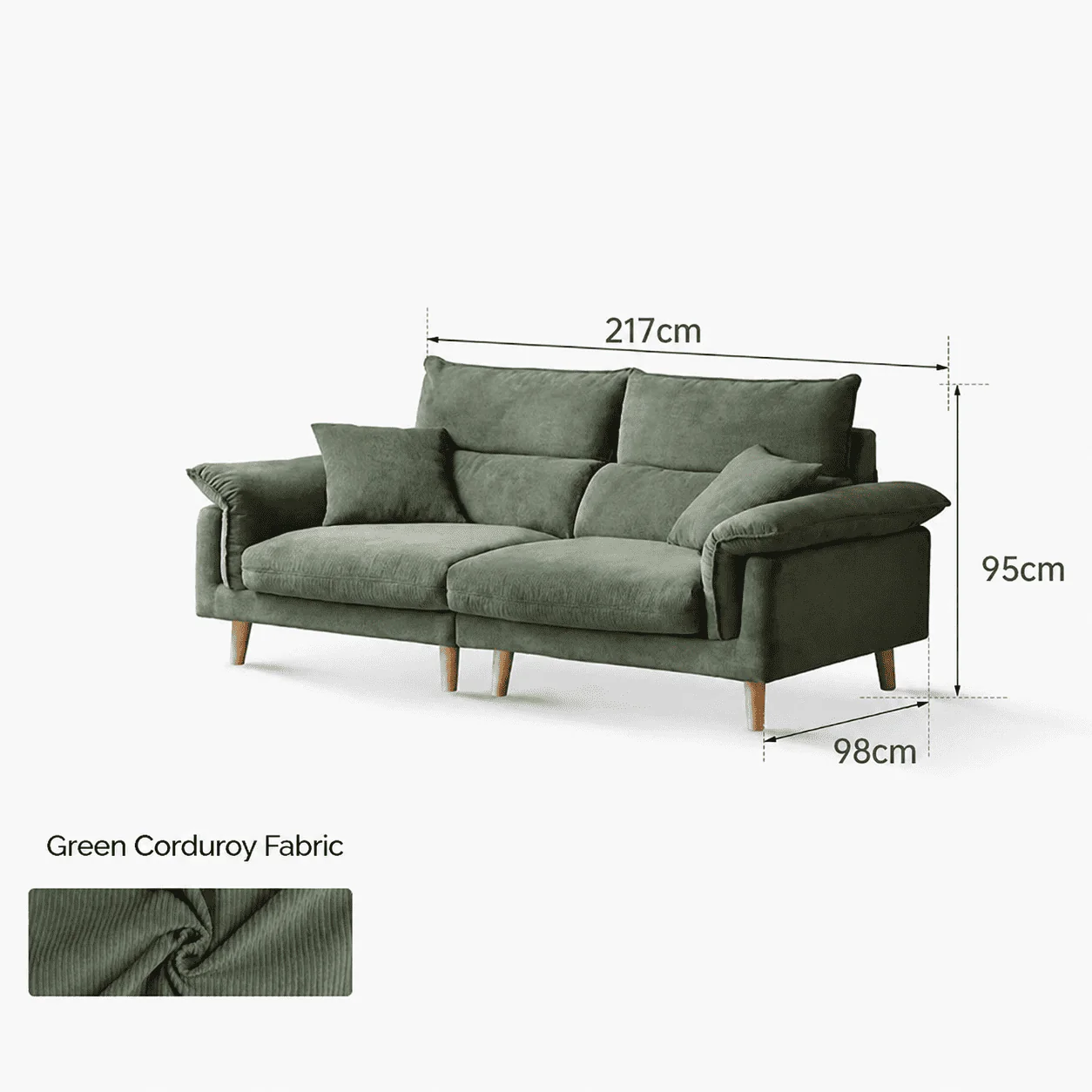 Cork Fabric Sofa - Image 5