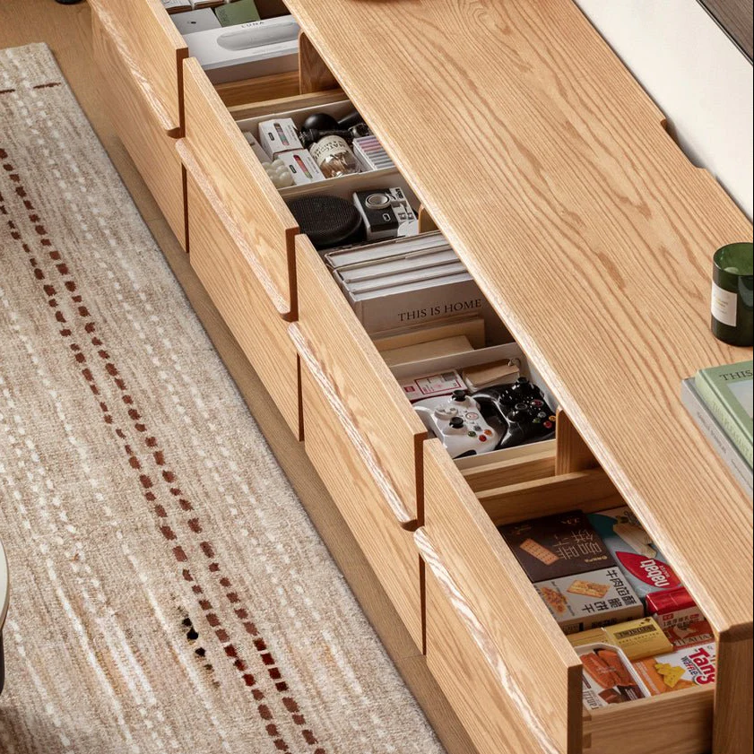 Crawley Solid Oak Floor Standing Entertainment Unit - Image 5