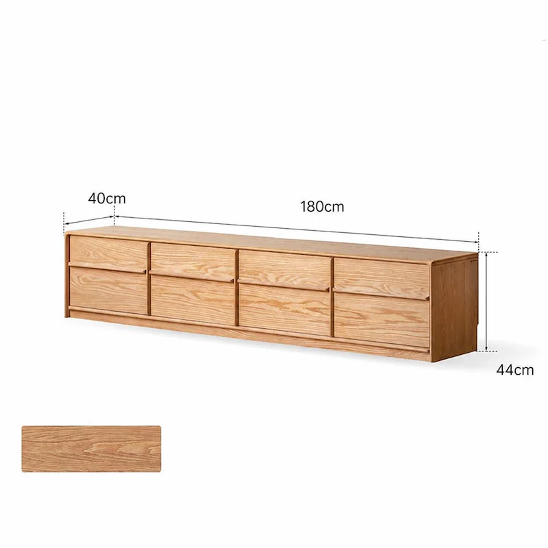 Crawley Solid Oak Floor Standing Entertainment Unit - Image 6