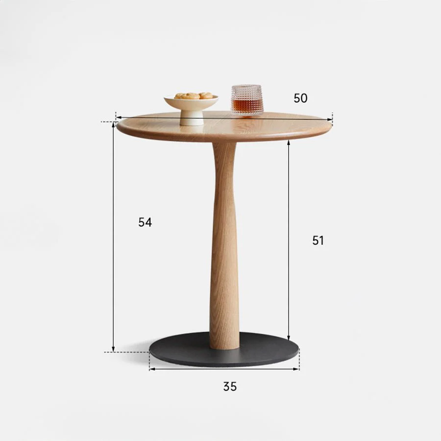 Garwood Solid Hardwood Round Side Table - Image 9