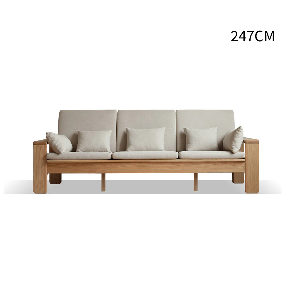 Kamakura Natural Solid Oak Sofa - Image 14