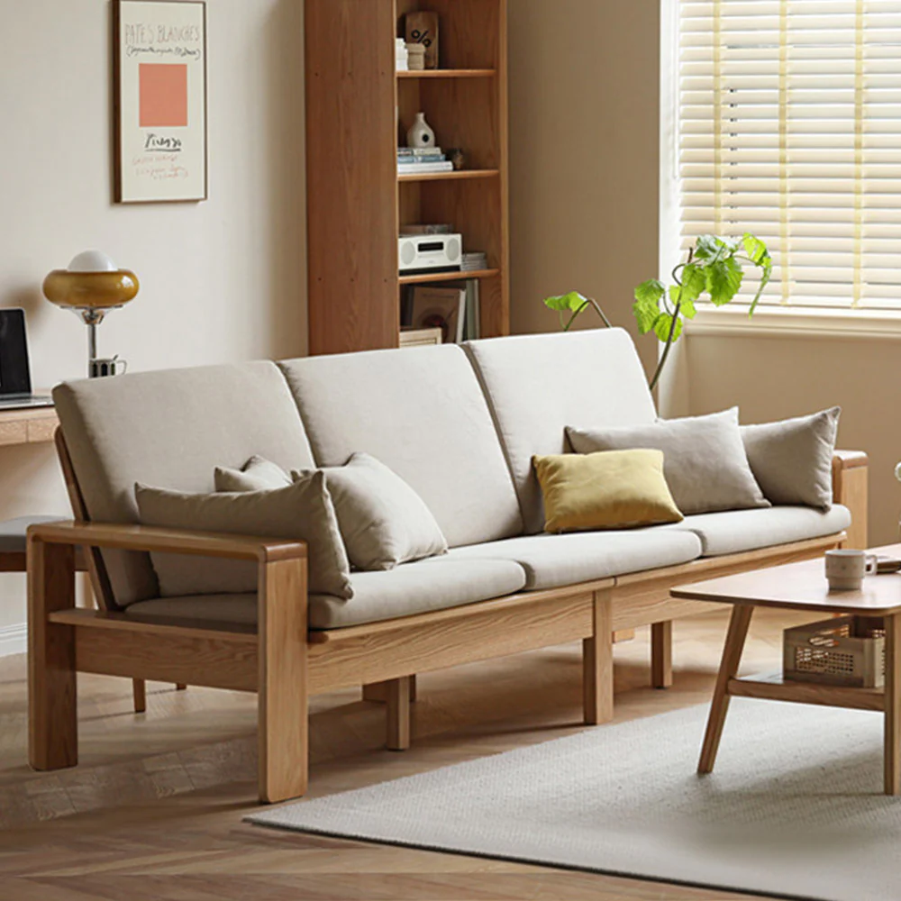 Kamakura Natural Solid Oak Sofa - Image 3