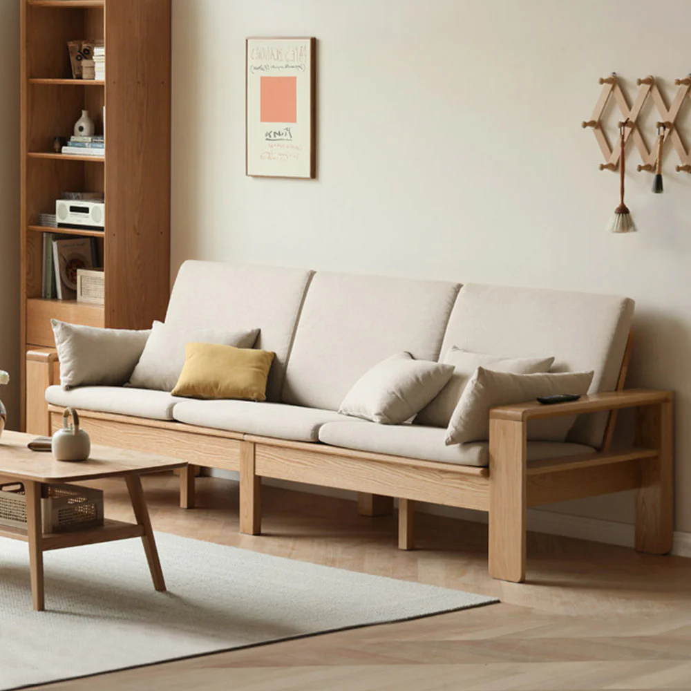 Kamakura Natural Solid Oak Sofa - Image 5