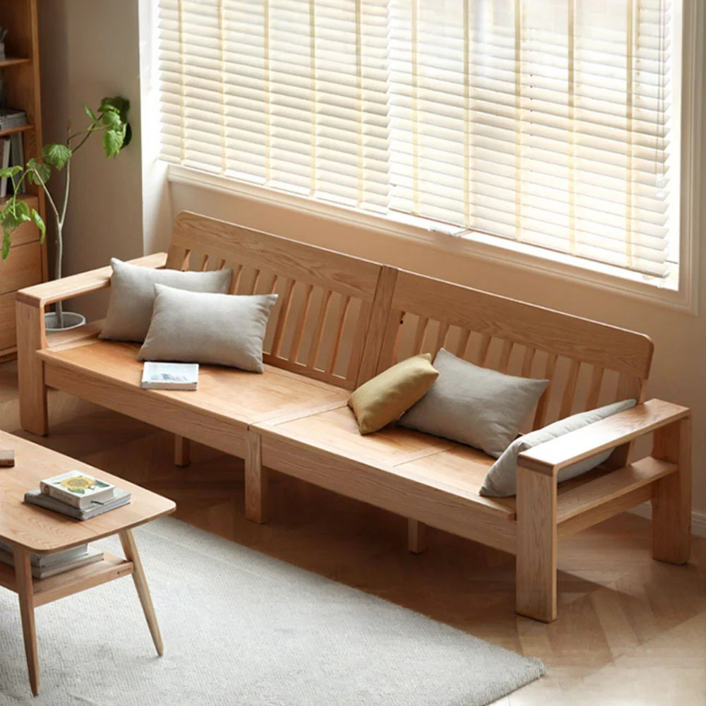 Kamakura Natural Solid Oak Sofa - Image 7