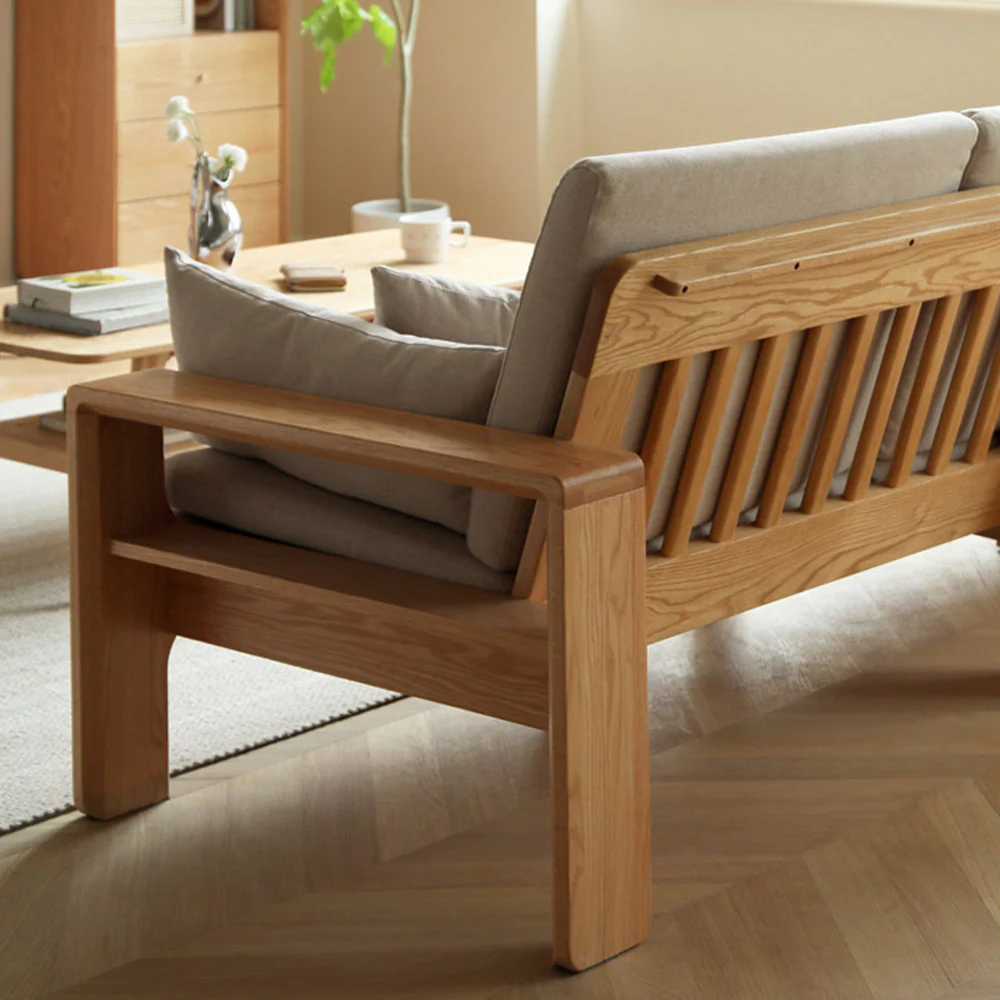 Kamakura Natural Solid Oak Sofa - Image 9