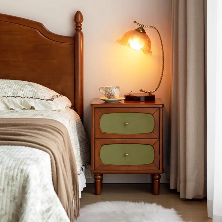 Kinna Rustic Design Tulip Poplar Bedside Table