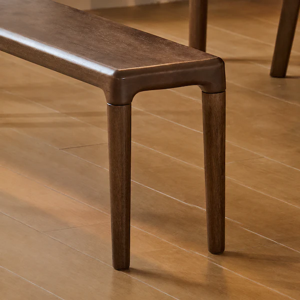 Labico Solid Rubber Wood Dining Bench - Image 7