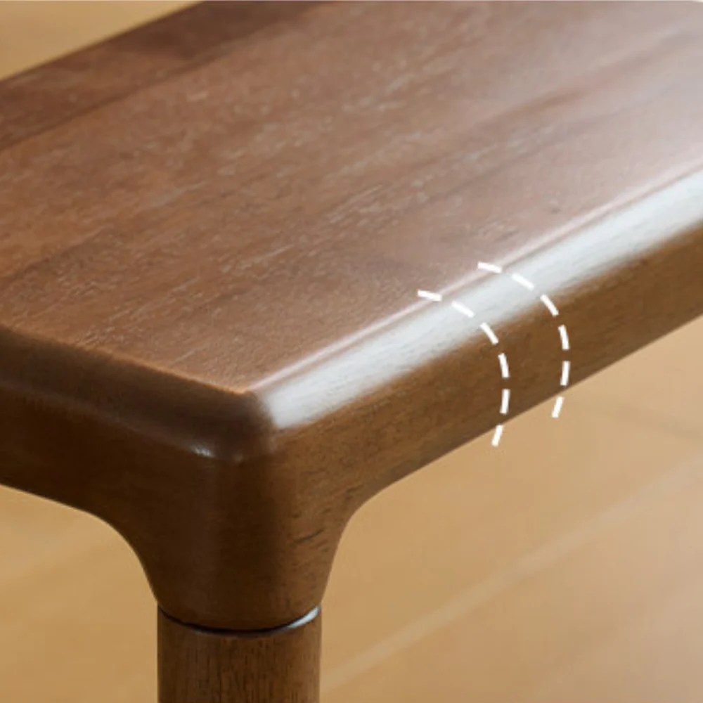 Labico Solid Rubber Wood Dining Bench - Image 9