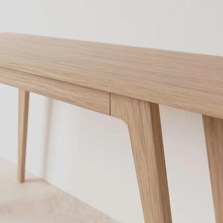 Letur Natural Solid Oak Console Table - Image 3