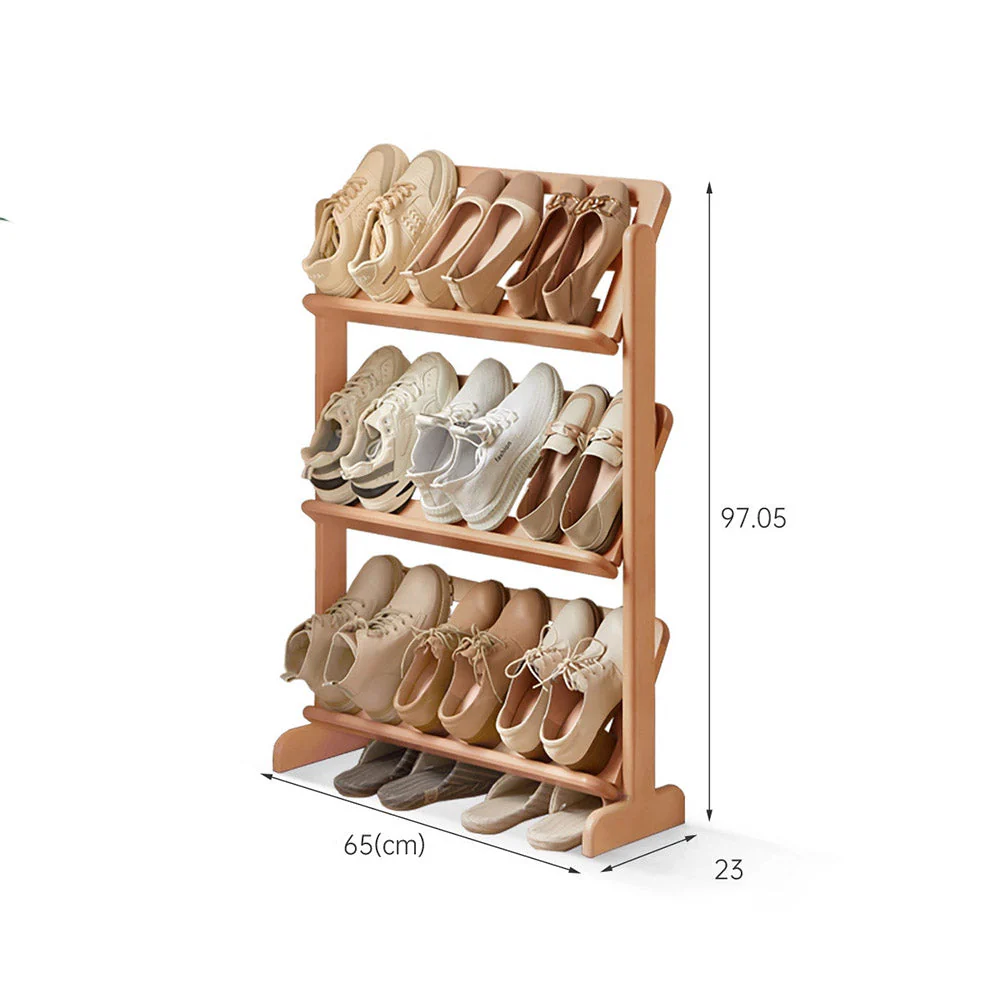 Lodine Natural Solid Beech Shoe Shelf - Image 10
