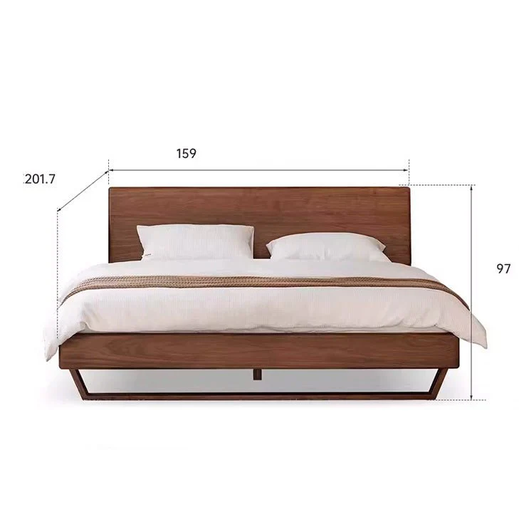 Manchester Natural Solid Walnut Bed Frame - Image 7