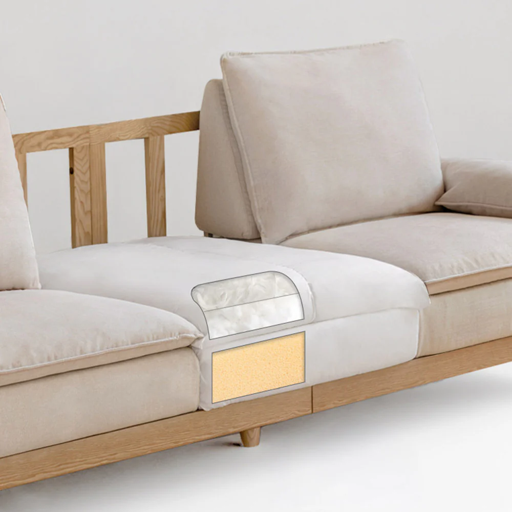 Milena Natural Solid Ash Sofa - Image 12