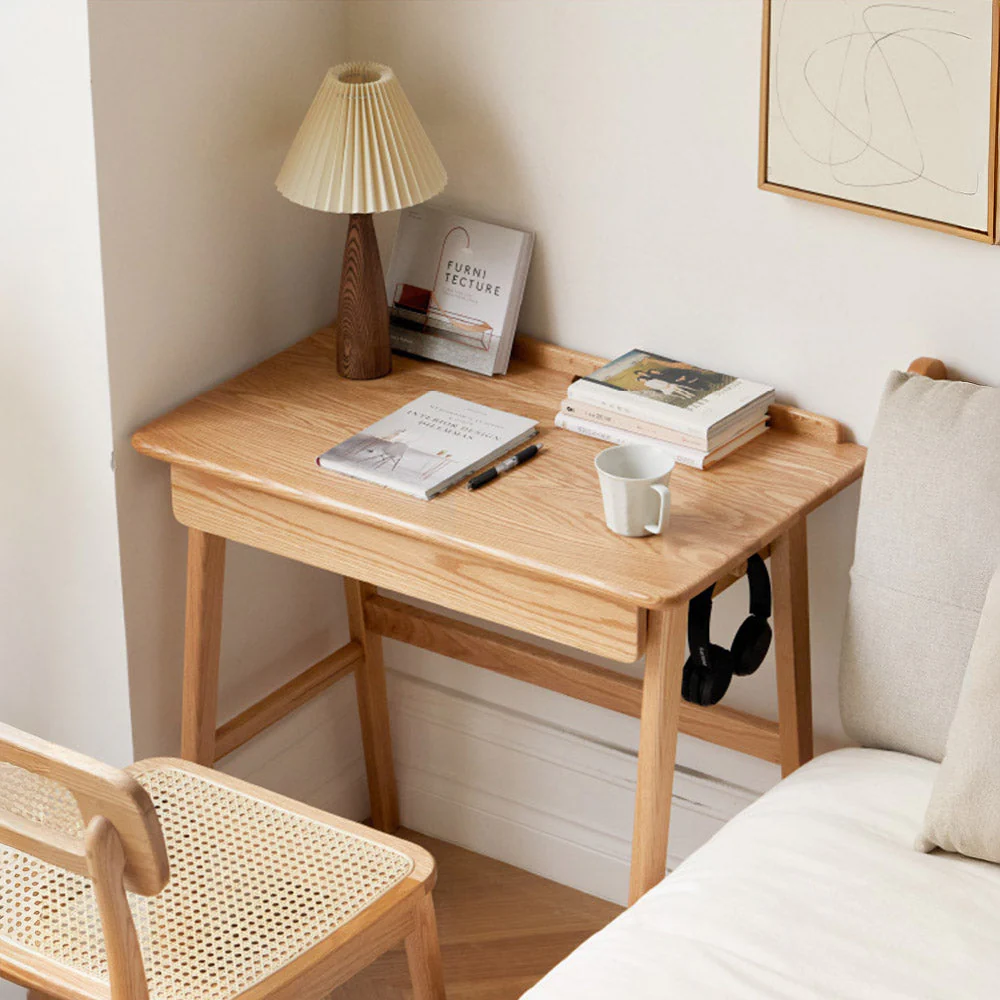 Narbonne Natural Solid Oak Office Desk - Image 2