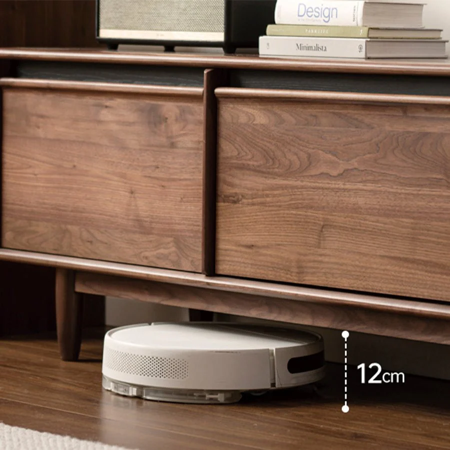 Novara Natural Solid Walnut Entertainment Unit - Image 4