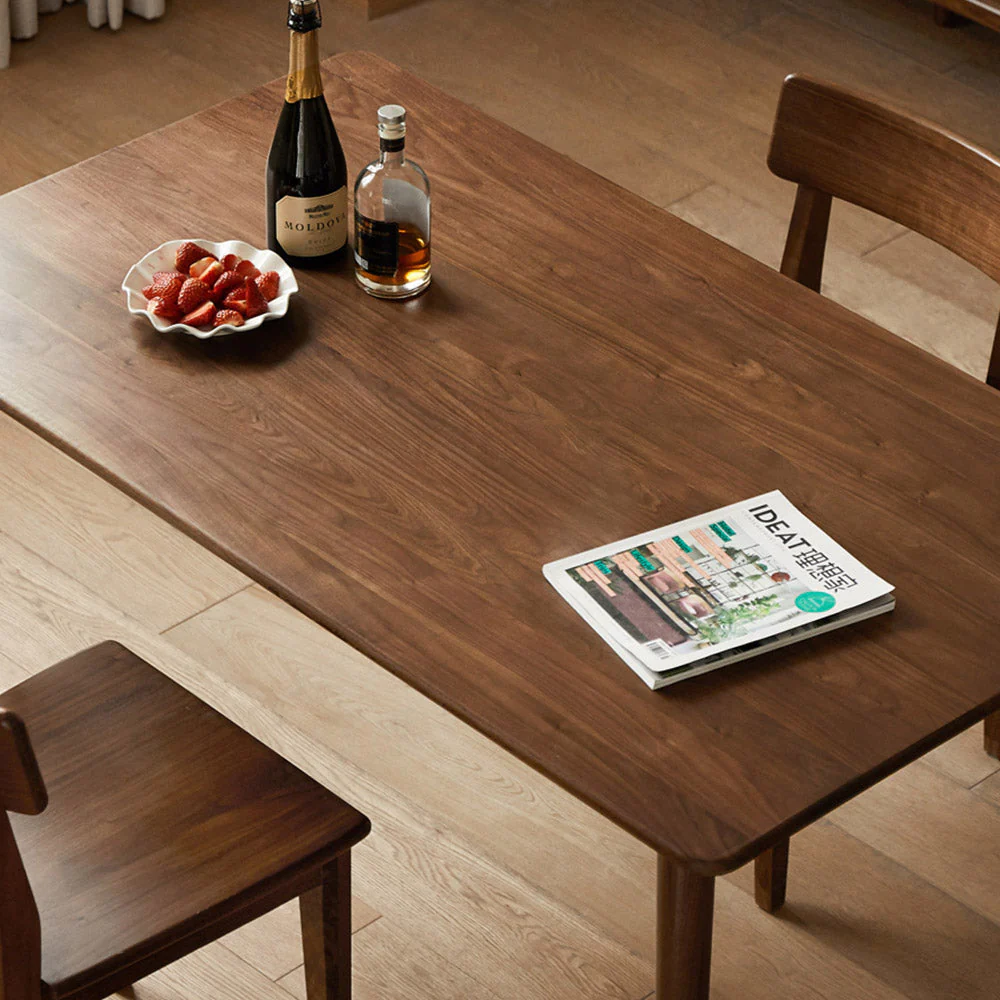 Oslo Natural Solid Walnut Dining Table - Image 3