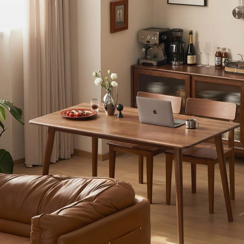 Oslo Natural Solid Walnut Dining Table - Image 5