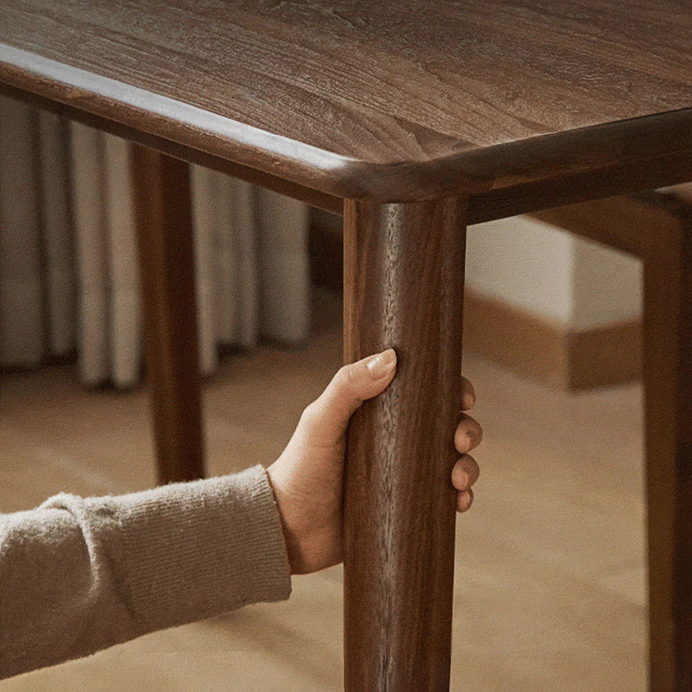 Oslo Natural Solid Walnut Dining Table - Image 7