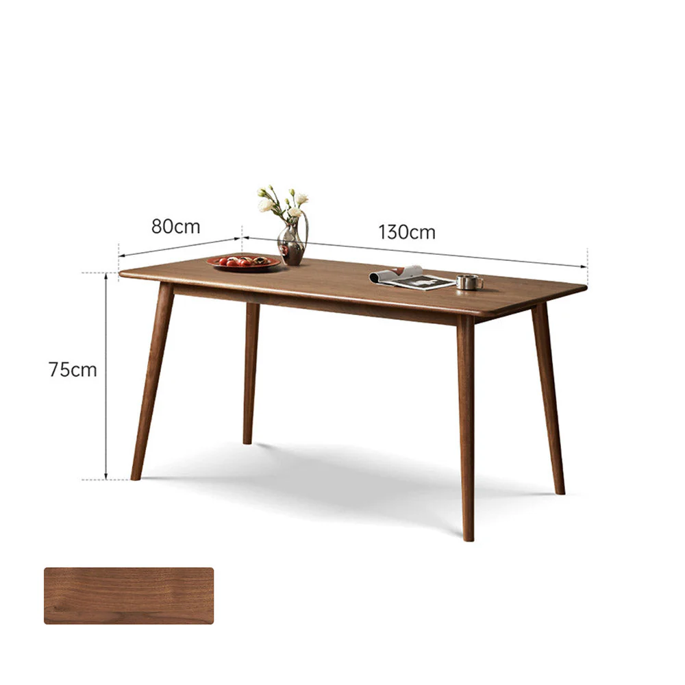 Oslo Natural Solid Walnut Dining Table - Image 9