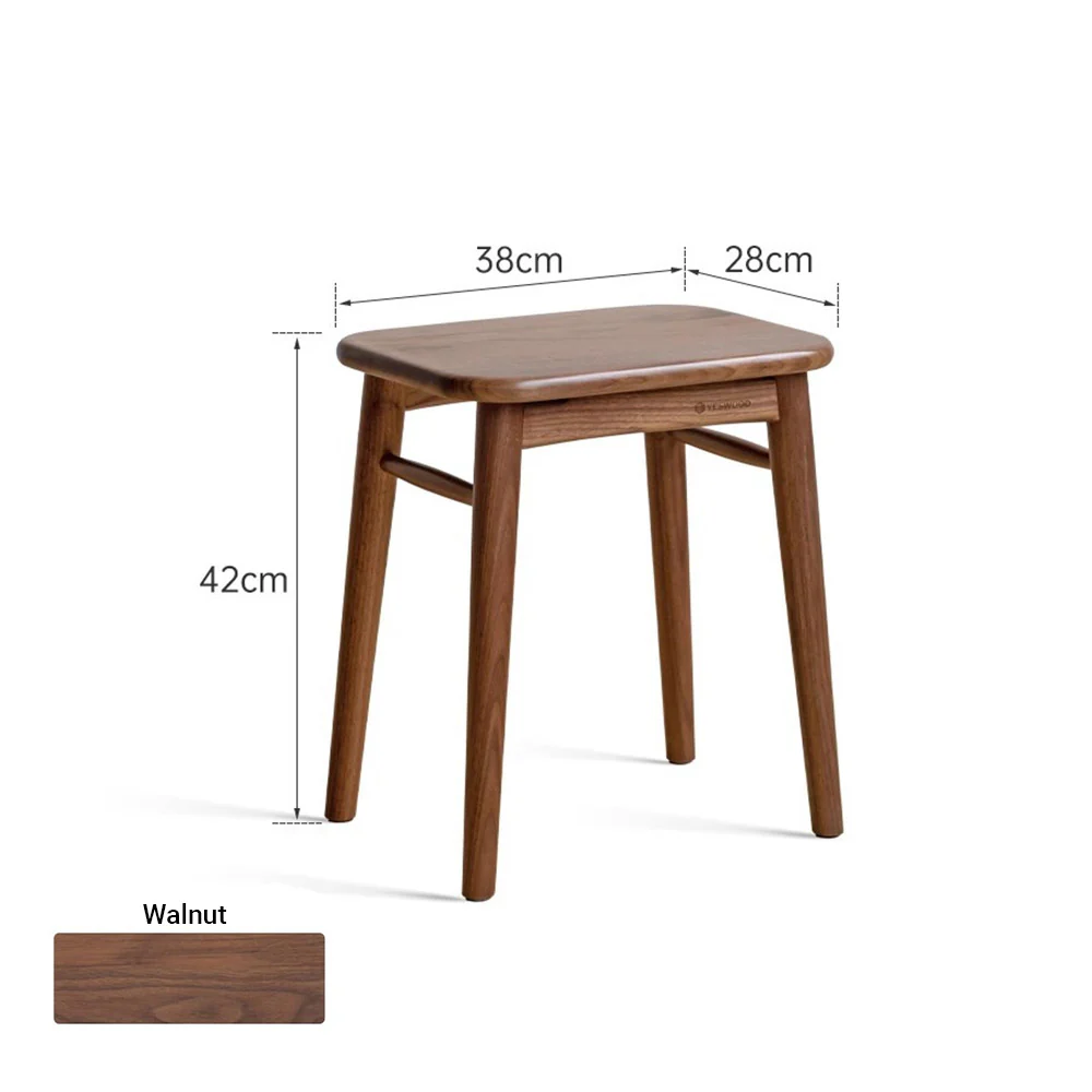 Ottana Natural Solid Hardwood Dressing Stool - Image 11