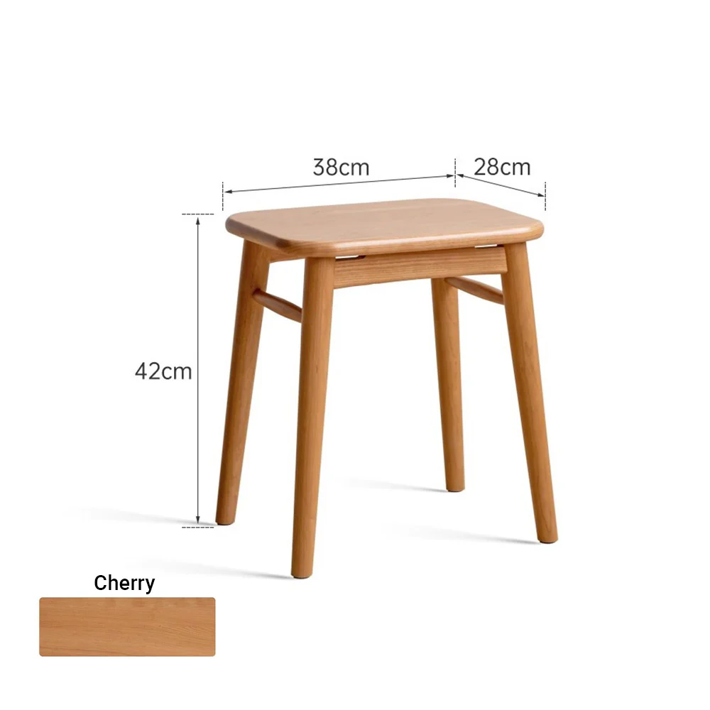 Ottana Natural Solid Hardwood Dressing Stool - Image 12