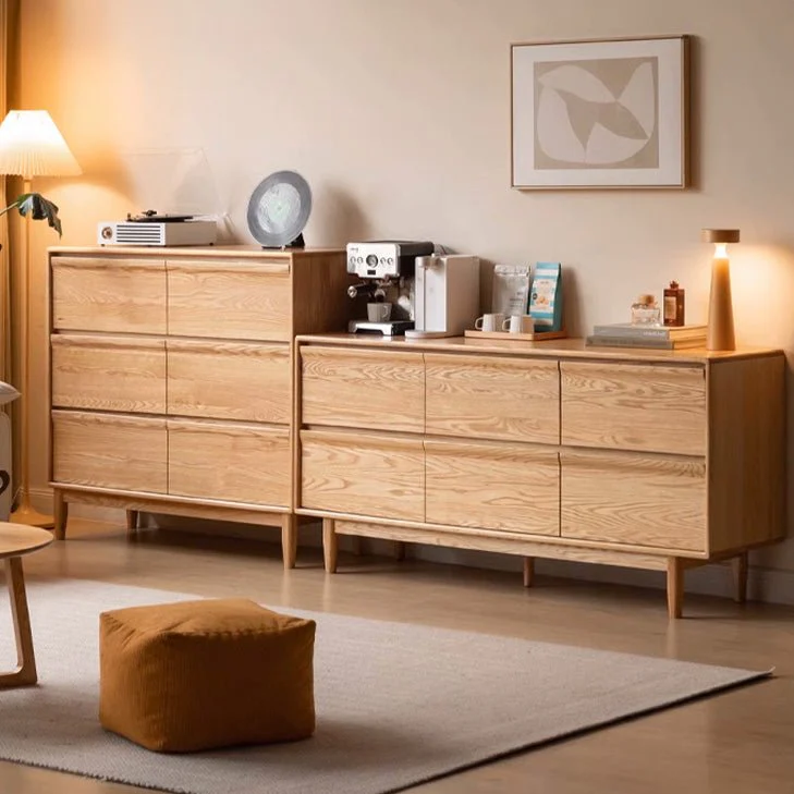 Pello Natural Solid Oak Lowboy Drawers - Image 2