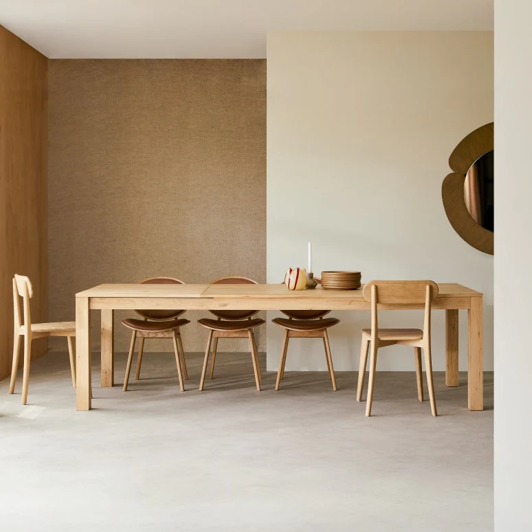 Randers Natural Solid Oak Extending Dining Table - Image 3