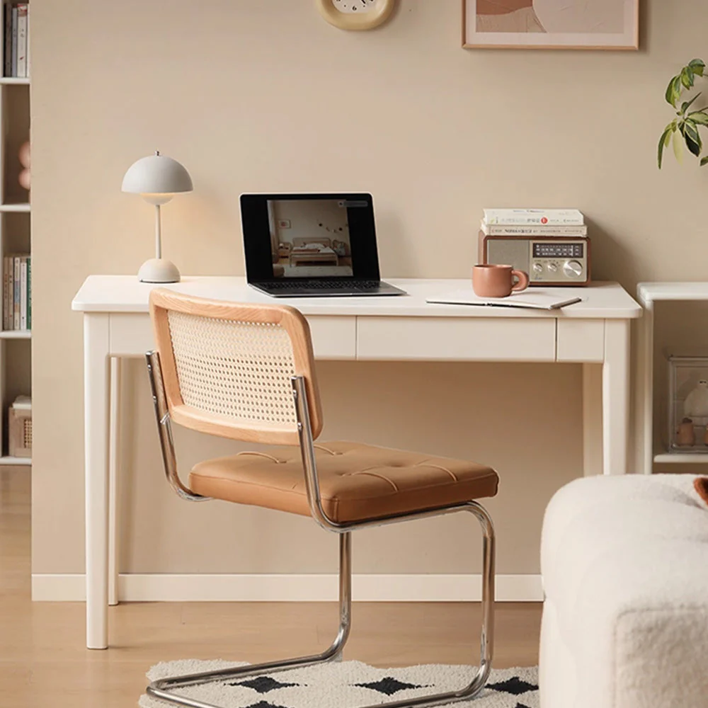 Roascio Solid Rubber Wood Office Desk - Image 2
