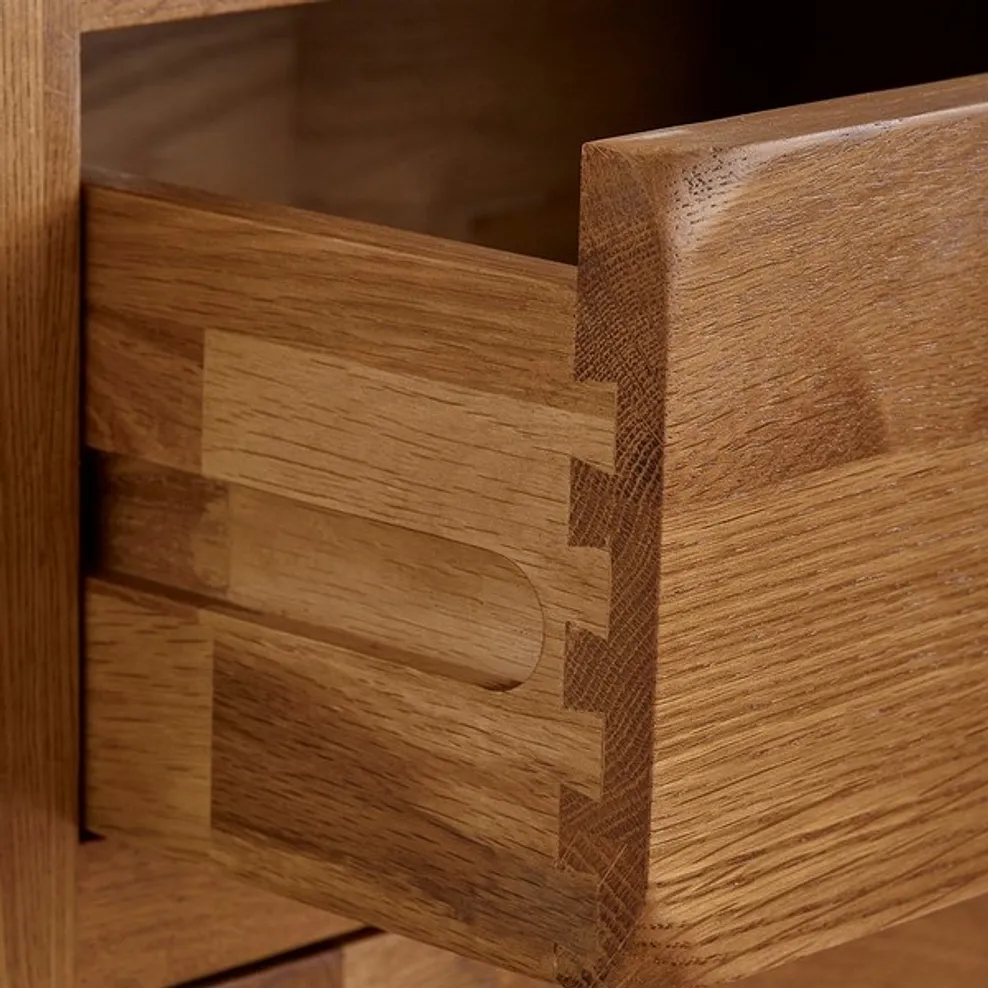 Rustic Country Solid Oak Display Cabinet - Image 4