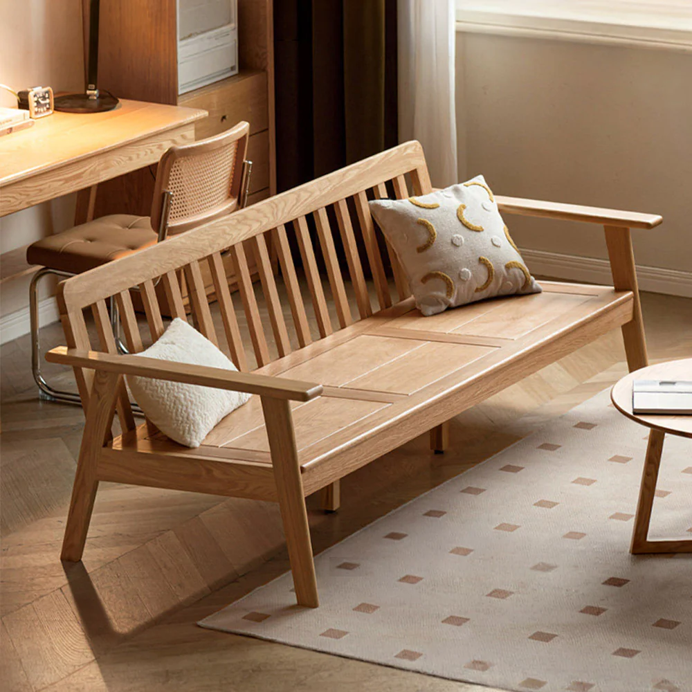 Sano Natural Solid Oak Sofa - Image 3