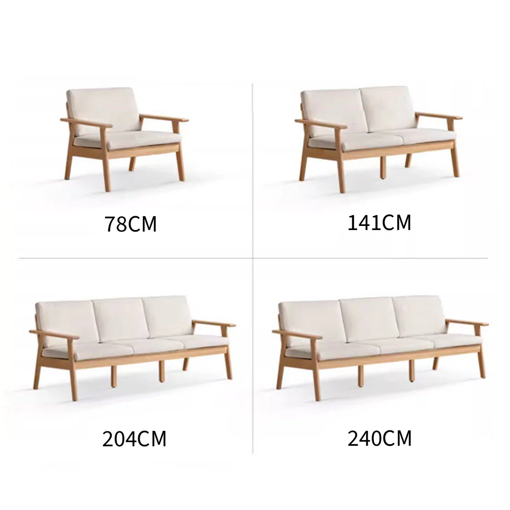 Sano Natural Solid Oak Sofa - Image 9