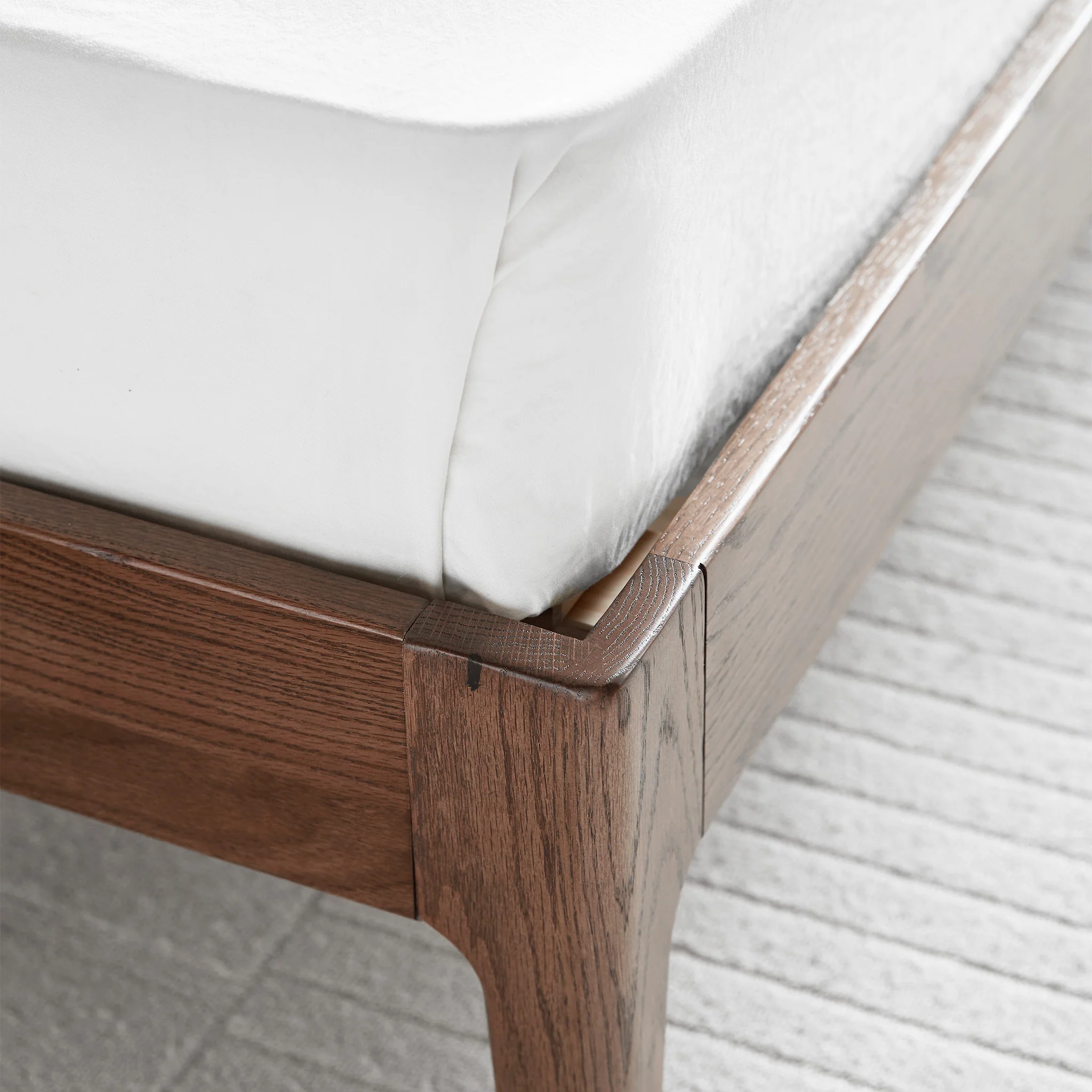 Seattle Solid Oak Platform Bed Frame - Image 14