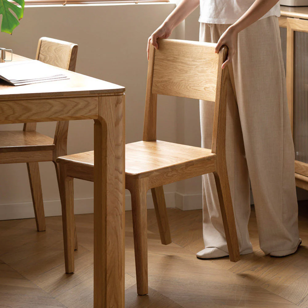 Serri Natural Solid Ash Dining Chair - Image 2
