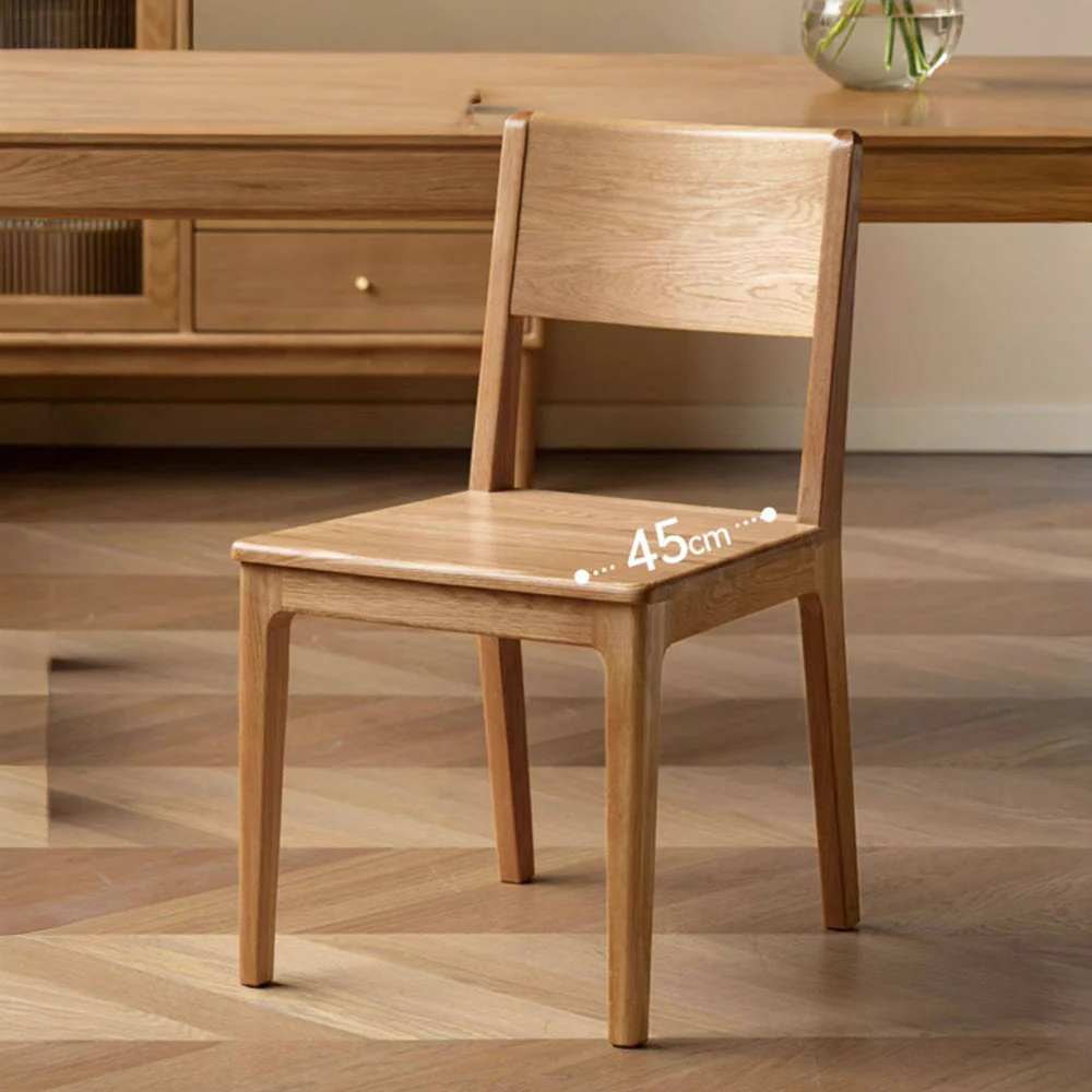Serri Natural Solid Ash Dining Chair - Image 3