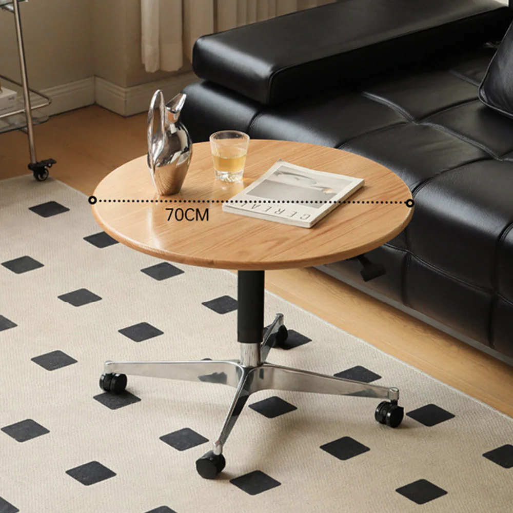 Siliqua Solid Hardwood Side Table - Image 4
