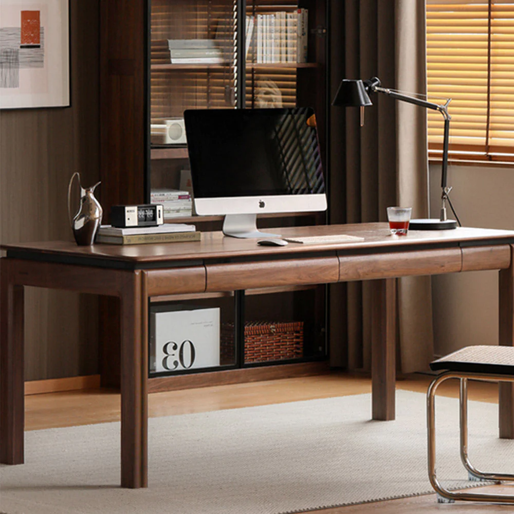 Tarfala Natural Solid Walnut Large Work Station - Image 2