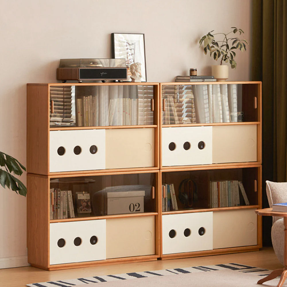 Tonnac Solid Cherry Small Bookcase/Sideboard - Image 3