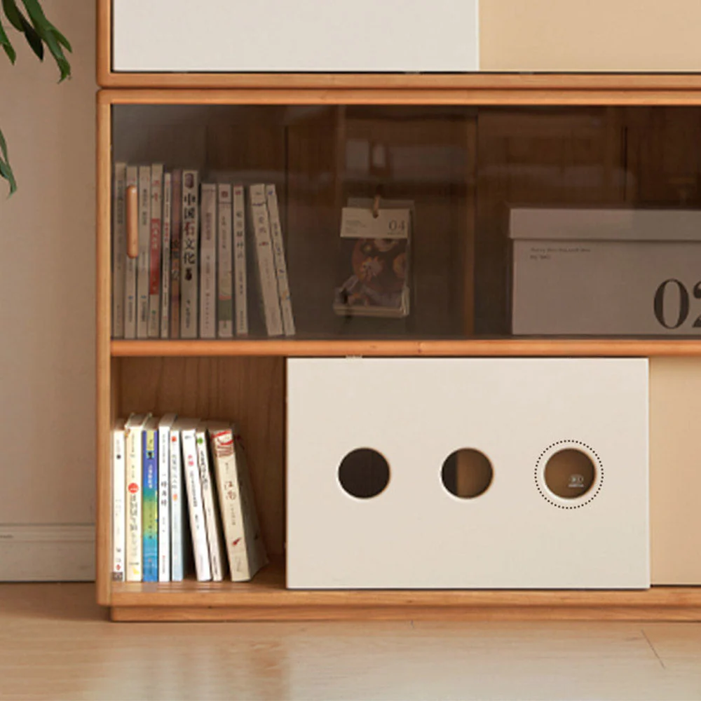 Tonnac Solid Cherry Small Bookcase/Sideboard - Image 9