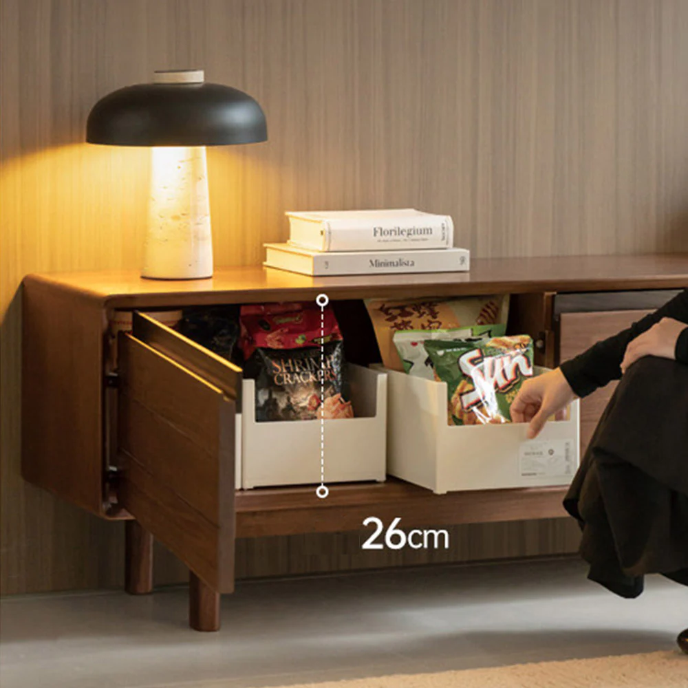 Viano Natural Solid Walnut Entertainment Unit - Image 10