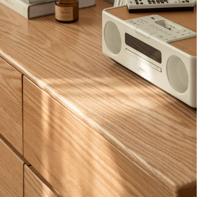 Warburg Natural Solid Oak 9 Drawers Sideboard - Image 3